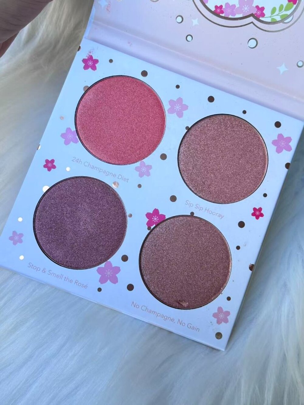 New BEAUTY BAKERIE Cotton Candy Champagne Blush Palette Full Size